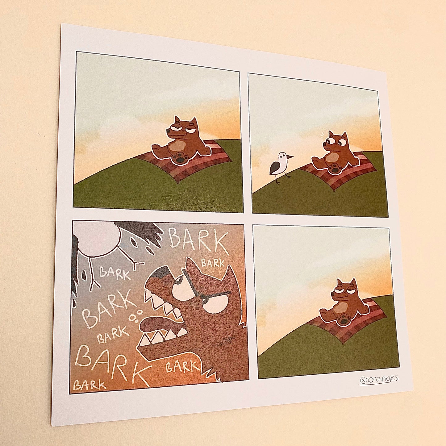 'A Sunny Day' Comic Print | 10"x10"