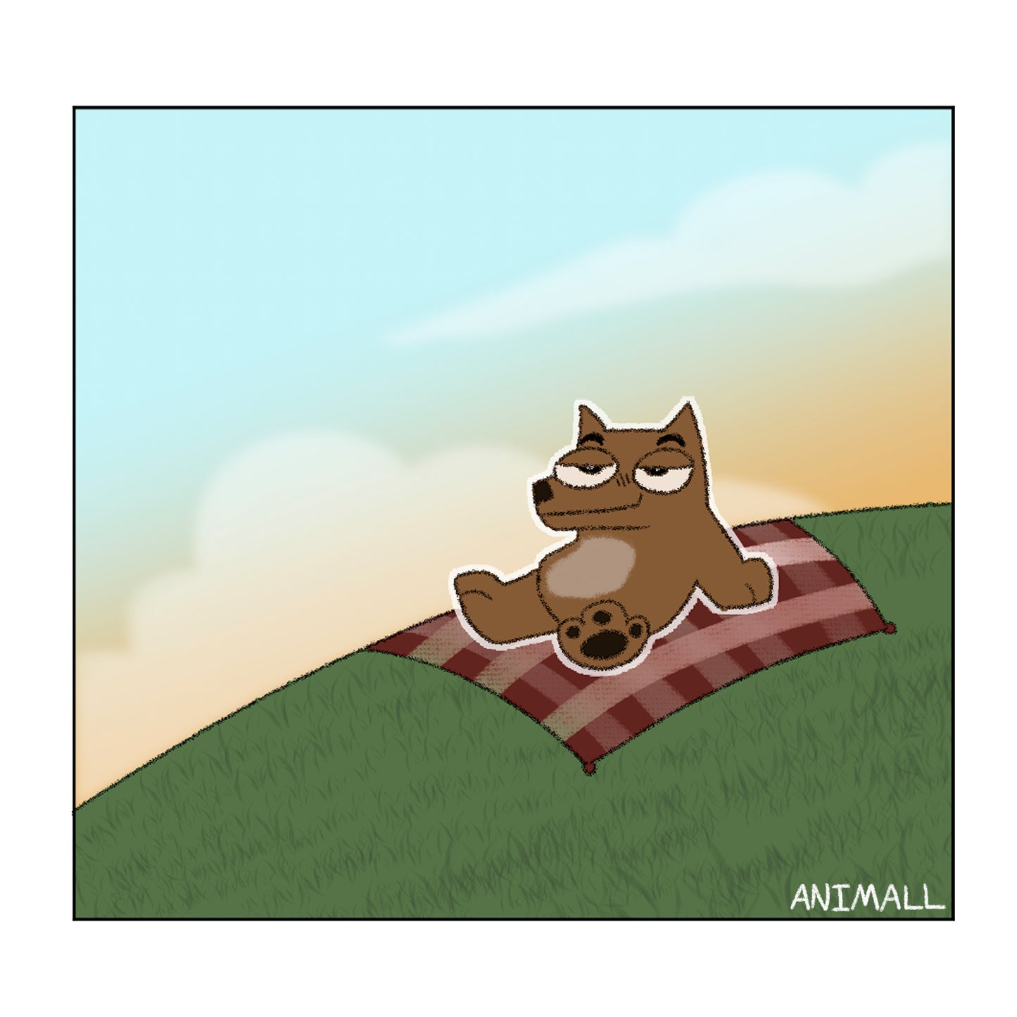 'A Sunny Day' Comic Print | 10"x10"