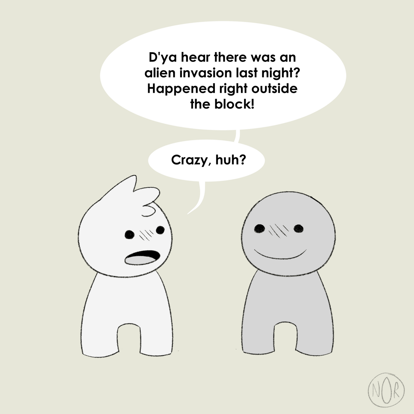 'Alien Suit' Comic Print | 10"x10"